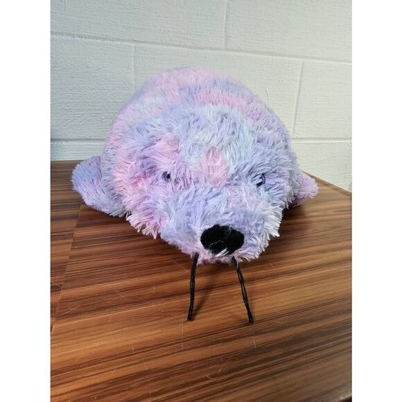 Glow Pets pillow pets Kid's Seal Plush Stuffed Animal In Purple & Pink - Picture 1 of 6